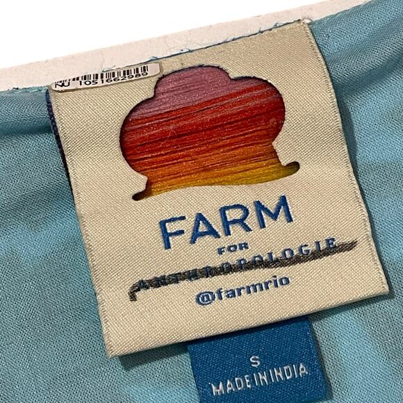 Farm Rio for Anthropologie Cut Out Maxi Dress - Pink Combo - Small - Picture 10 of 14